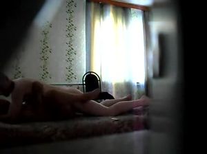 Жаркая ебля любовников случайно попала на скрытую камеру