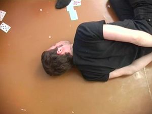 Связал должника и прямо на глазах выебал его жену