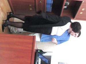 Толстая начальница сосет у подчиненного